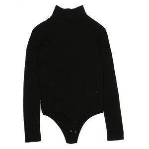 Free People Stretchy Black Knit Bodysuit size M/L